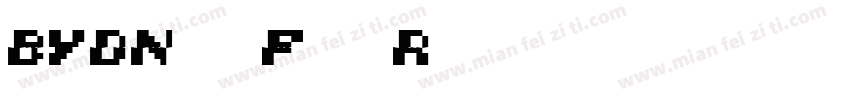 BYDName Font Race 20字体转换